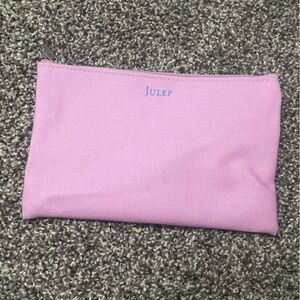 Julep Purple Canvas Cosmetic Pouch Makeup Bag